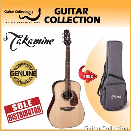 Takamine FT340 BS | Pro Series | Dreadnought Acoustic-Electric Guitar | Solid Spruce Top, Sapele B&S | CTF-2N | Bag