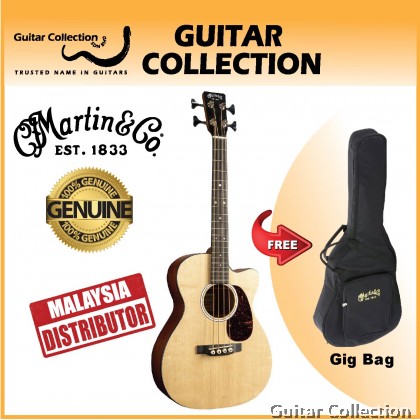 Martin 000CJr-10E Bass | Road Series | Junior Acoustic Bass Guitar | Solid Spruce Top, Sapele B&S | Fishman | Gig Bag