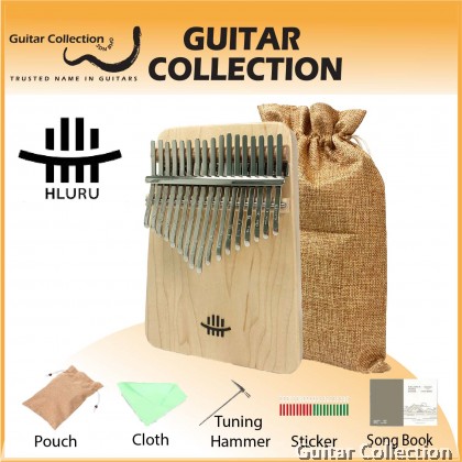 Hluru HR-17KBMP 17 keys Solid Maple Wood Square Kalimba | With Bag, Hammer, Sticker, Cloth, Song Book