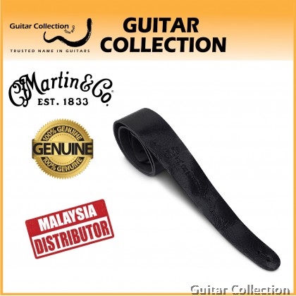 Martin 18A0064 Vintage Guitar Strap | 100% Leather | Black ( Width: 2 1/8"; Length: 54" )