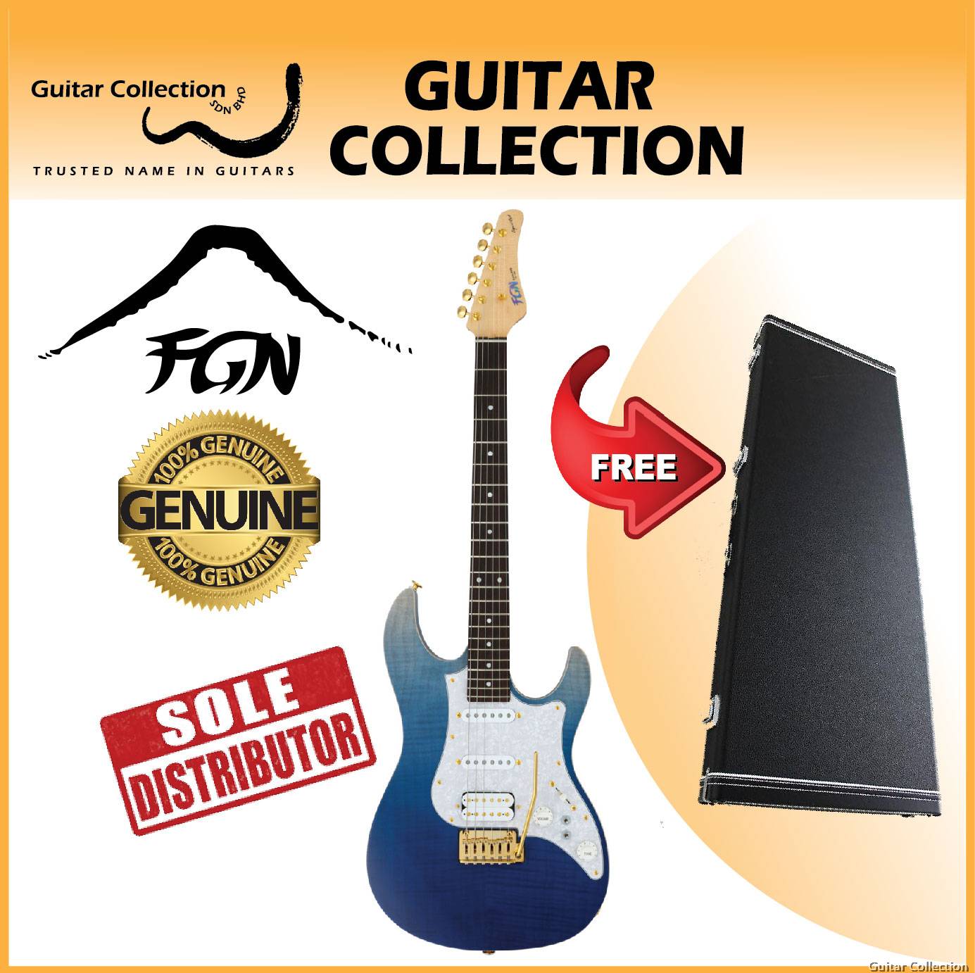 Navy blue outlet electric guitar