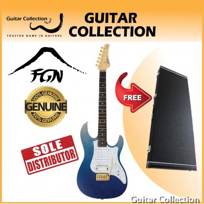 FGN Fujigen EOS-FM-R/NBG | Expert Odyssey | Electric Guitar | Navy Blue Gradation | Case (Made In Japan)