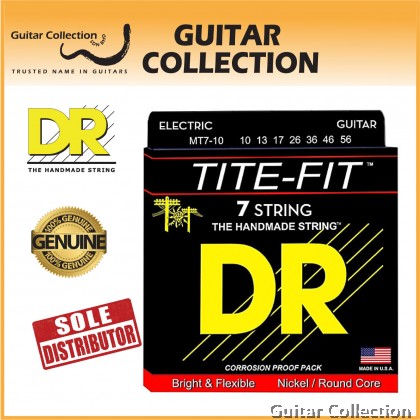 DR Strings MT7-10 TITE-FIT Nickel Plated Electric Guitar Strings | 7-String Medium (010 - 056)