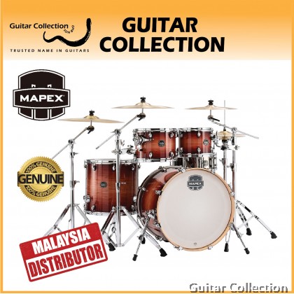Mapex ARMORY AR529SRA | 5-Piece Drum Set without Hardware, Cymbals & Throne | Redwood Burst