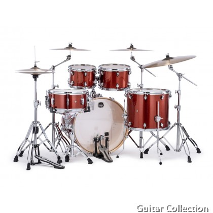 Mapex MARS Birch MA529SFOR+HP2005T | 5-Piece Drum Set & 5-Piece Hardware With Throne, w/o Cymbals | Blood Orange Sparkle