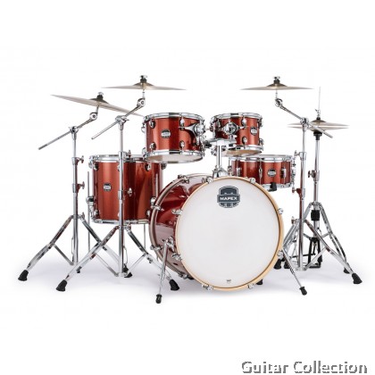 Mapex MARS Birch MA529SFOR+HP2005T | 5-Piece Drum Set & 5-Piece Hardware With Throne, w/o Cymbals | Blood Orange Sparkle