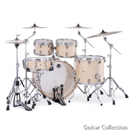 Mapex MARS Maple MM529SFNW+HP2005T | 5-Piece Drum Set & 5-Piece Hardware With Throne, w/o Cymbals | Natural Satin