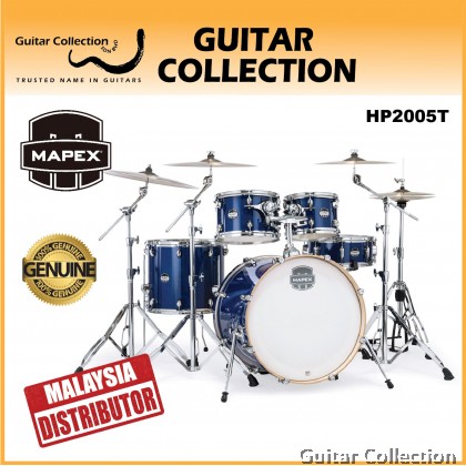 Mapex MARS Maple MM529SFOD+HP2005T | 5-Piece Drum Set & 5-Piece Hardware With Throne, w/o Cymbals | Midnight Blue