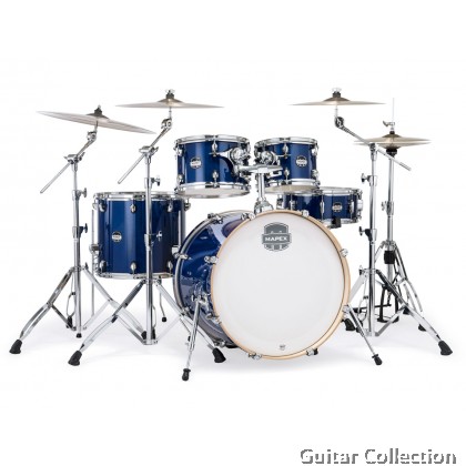 Mapex MARS Maple MM529SFOD | 5-Piece Drum Set without Hardware, Cymbals & Throne | Midnight Blue