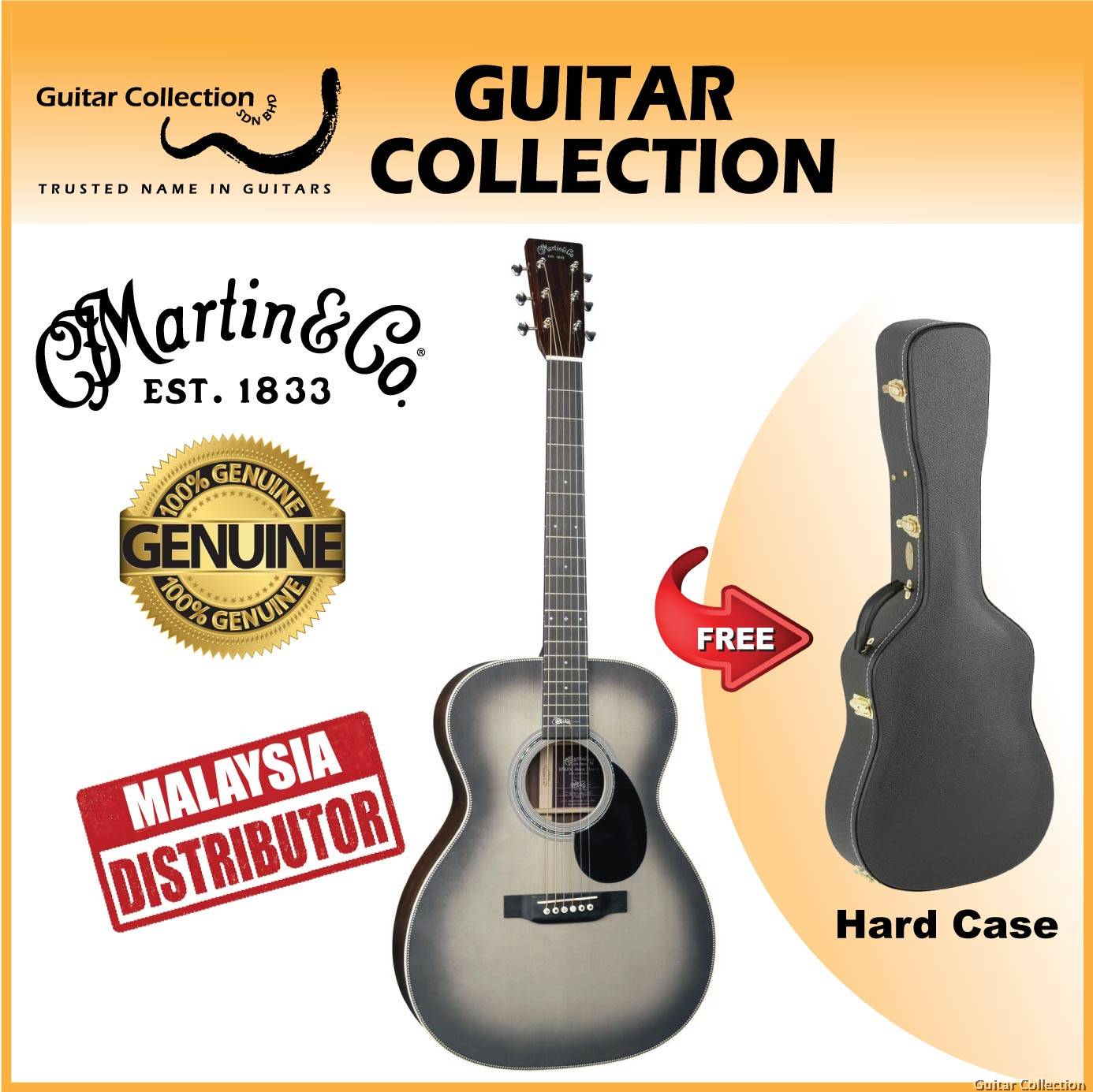 Martin OMJM John Mayer 20th Anniversary OM AcousticElectric Guitar Solid Spruce Top