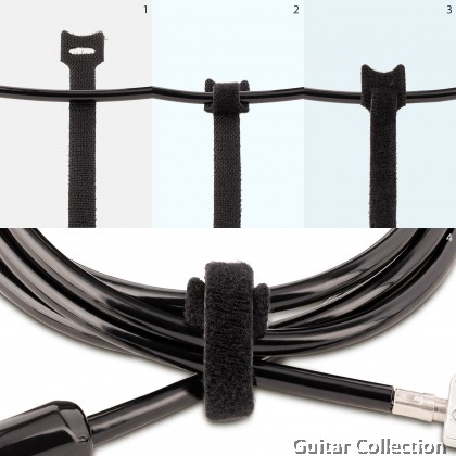On Stage CTA6600 Cable Ties / Hook & Loop Cable Management Velcro Strips | 5 Pack (Length :7.75" / 20 cm)