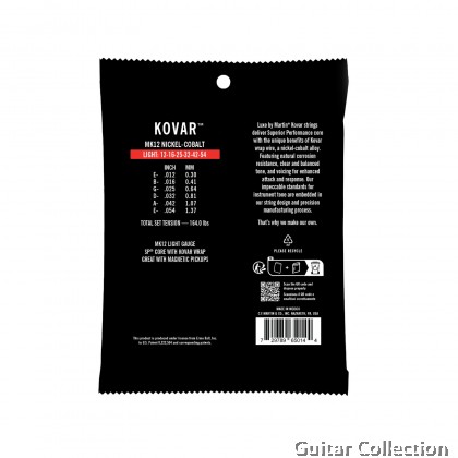 Martin MK12 | 012-054 | Luxe by Martin Kovar | Nickel Cobalt Acoustic Guitar Strings | Light