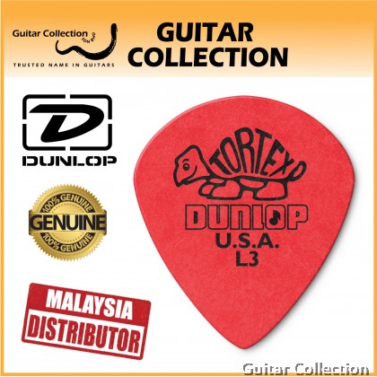 Jim Dunlop 472PL3 Tortex Jazz III Guitar Picks | 0.50mm / Light (6 pcs/pack)