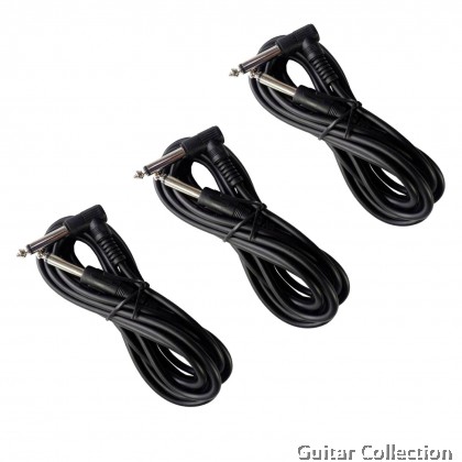 Instrument Cable For Electric / Bass / Acoustic Guitar / Effect Pedal / Keyboard / Mixer | 10ft / 3.1m (QTR - QTR Right)