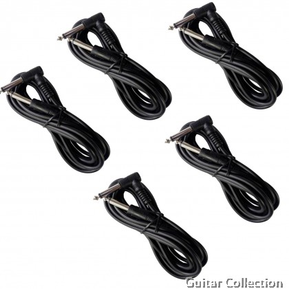Instrument Cable For Electric / Bass / Acoustic Guitar / Effect Pedal / Keyboard / Mixer | 10ft / 3.1m (QTR - QTR Right)