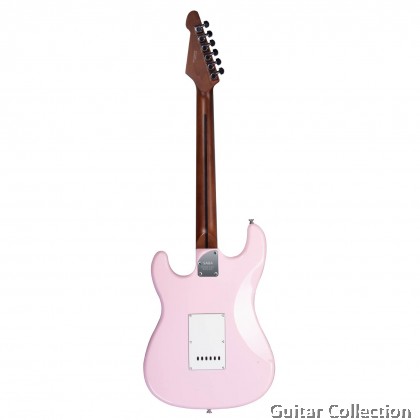 SAGA SMF1314PK | Dazzles Series | SSS Stratocaster Electric Guitar | Light Pink