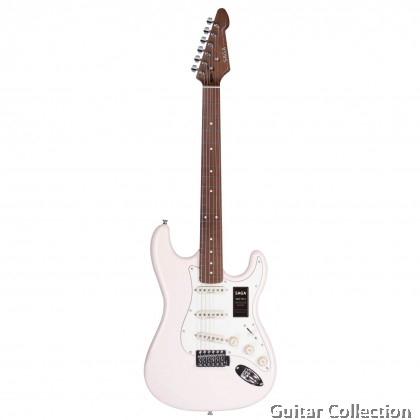 SAGA SMF1314WH | Dazzles Series | SSS Stratocaster Electric Guitar | Cream White