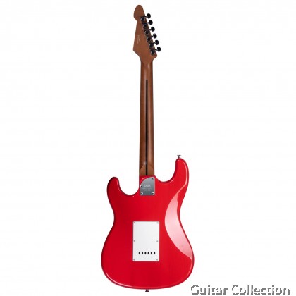 SAGA SMF1314RE | Dazzles Series | SSS Stratocaster Electric Guitar | Classic Dark Red