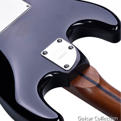 SAGA SMF1314RE | Dazzles Series | SSS Stratocaster Electric Guitar | Classic Dark Red