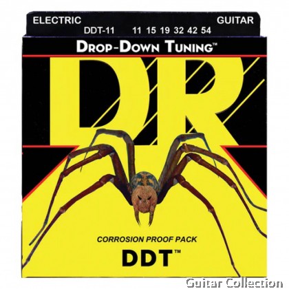 DR Strings DDT-11 DROP DOWN TUNING Coated Core Electric Guitar Strings | Heavy (011 - 054)