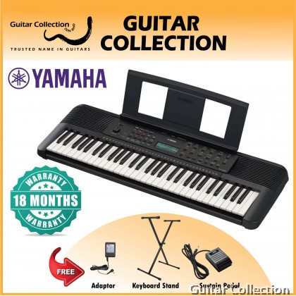 Yamaha PSR-E283 61-Keys Portable Keyboard | FREE Keyboard Stand + Sustain Pedal + Adaptor (PSRE283 / PSR E283)