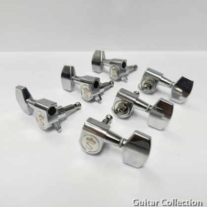 SAGA Acoustic Guitar 3R + 3L Tuning Machine Heads (6 pcs / set) | Without Mounting Screws, Washers & Bushings