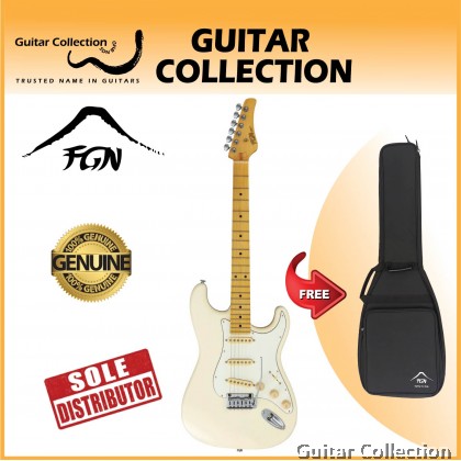 FGN Fujigen BST-M/OLW | Boundary Series | Electric Guitar | Olympic White | Bag