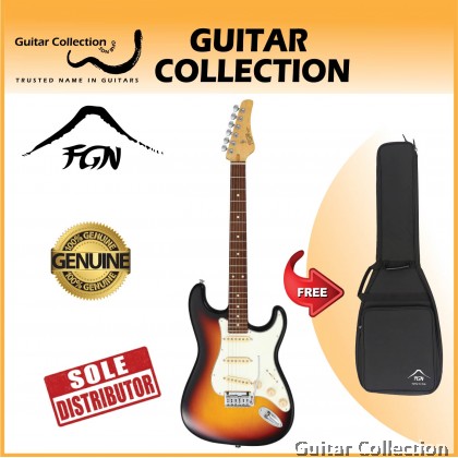 FGN Fujigen BST-R/3TS | Boundary Series | Electric Guitar | 3-Tone Sunburst | Bag