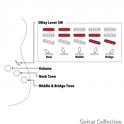 FGN Fujigen BST-R/3TS | Boundary Series | Electric Guitar | 3-Tone Sunburst | Bag