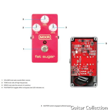 Jim Dunlop MXR M94SE Fat Sugar Drive | Overdrive Guitar Effect Pedal