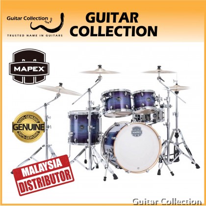 Mapex ARMORY AR504SVL | 5-Piece Drum Set without Hardware, Cymbals & Throne | Night Sky Burst