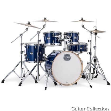 Mapex MARS Maple MM504SFOD | 5-Piece Drum Set without Hardware, Cymbals & Throne | Midnight Blue