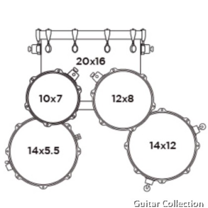 Mapex MARS Maple MM504SFNW+HP2005T | 5-Piece Drum Set & 5-Piece Hardware With Throne, w/o Cymbals | Natural Satin