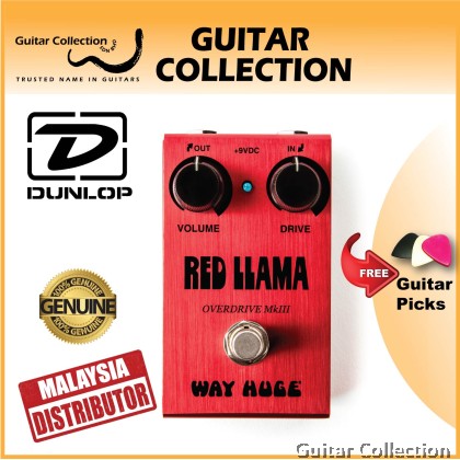 Jim Dunlop Way Huge Smalls WM23 Red Llama Mk III | Overdrive Guitar Effect Pedal