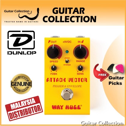 Jim Dunlop Way Huge Smalls WM92 Attack Vector | Phaser & Envelope Filter Guitar Effect Pedal