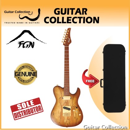 FGN Fujigen EIL-EW1-HS-RM/HCB | Expert Iliad | Electric Guitar | Hojicha Burst | Case (Made In Japan)