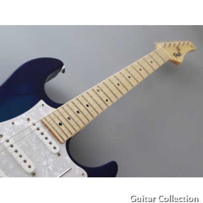 FGN Fujigen EOS2-ASH-M/SBB | Expert Odyssey | Electric Guitar | See-Thru Blue Burst | Case (Made In Japan)