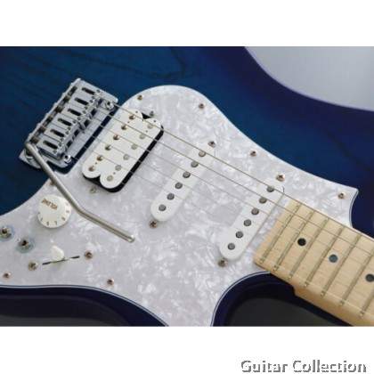FGN Fujigen EOS2-ASH-M/SBB | Expert Odyssey | Electric Guitar | See-Thru Blue Burst | Case (Made In Japan)