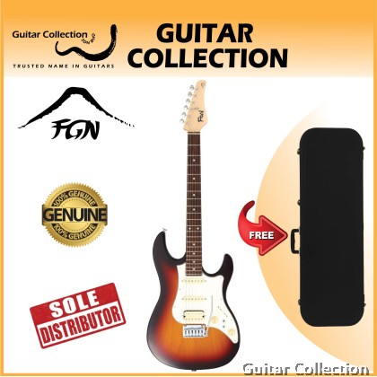 FGN Fujigen EOS2-AL-R/VSB | Expert Odyssey | Electric Guitar | Vintage Sunburst | Case (Made In Japan)
