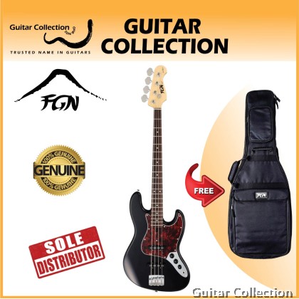 FGN Fujigen NJB100RAL-BK | Neo Classic Jazz Bass | Bass Guitar | Black | Bag (Made In Japan)