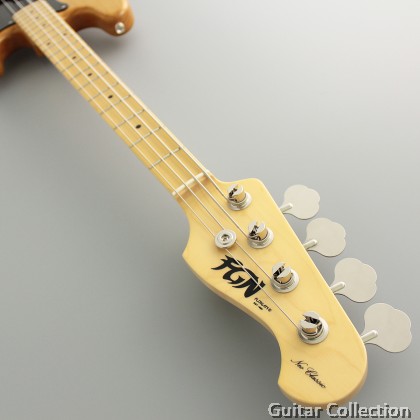 FGN Fujigen NPB100MAH-VNT | Neo Classic Precision Bass | Bass Guitar | Vintage Natural | Bag (Made In Japan)