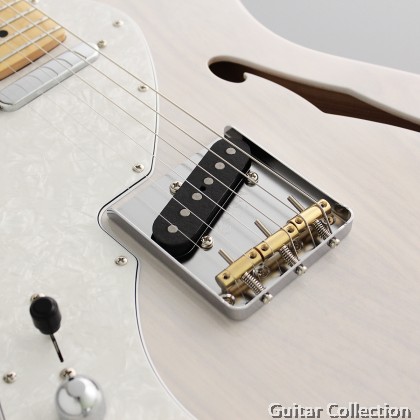 FGN Fujigen NTE100MAHTL-WB | Neo Classic Telecaster | Semi Hollow Lefthanded Electric Guitar | White Blonde | Bag (Made In Japan)