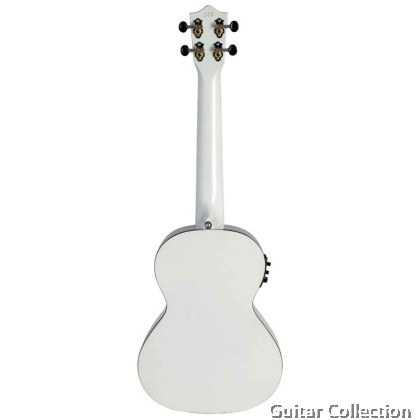 LANIKAI JMS-EWT1 Julia Michaels Signature | Tenor 26" Electric Ukulele | White Pearl | Fishman | Gig Bag