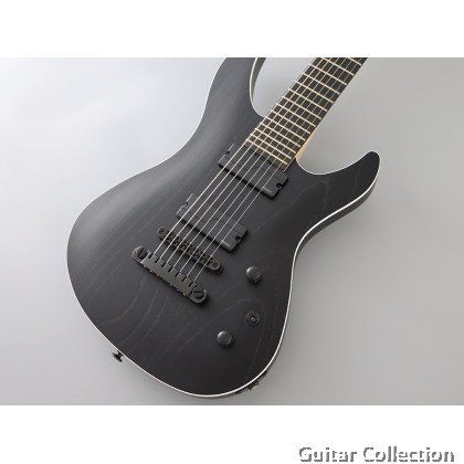FGN Fujigen JMY73-ASH-E/OPB | J-Standard Mythic | 7-String Electric Guitar | Open Pore Black | Bag (Made In Japan)