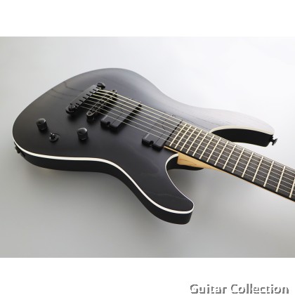 FGN Fujigen JMY73-ASH-E/OPB | J-Standard Mythic | 7-String Electric Guitar | Open Pore Black | Bag (Made In Japan)