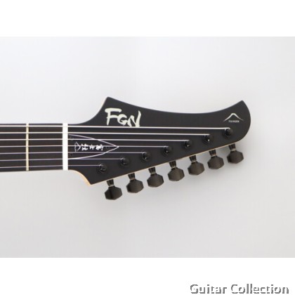 FGN Fujigen JMY73-ASH-E/OPB | J-Standard Mythic | 7-String Electric Guitar | Open Pore Black | Bag (Made In Japan)