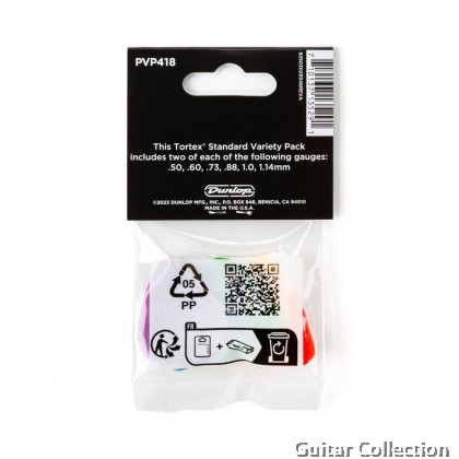 Jim Dunlop PVP418 Tortex Variety Pack Guitar Picks (12 pcs/pack)