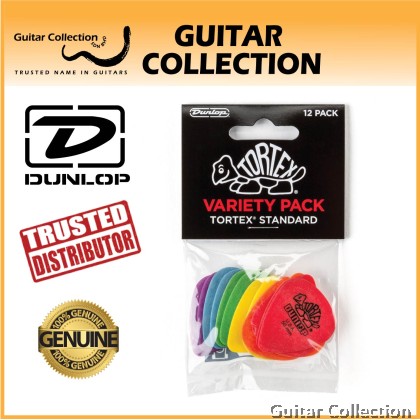 Jim Dunlop PVP418 Tortex Variety Pack Guitar Picks (12 pcs/pack)