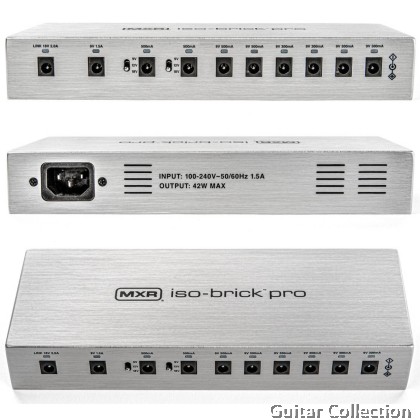 Jim Dunlop MXR M242UK Iso-Brick Pro | Isolated Effect Pedal Power Supply | 10 Outputs (9V x7, 9V-18V x2, 18V x1)