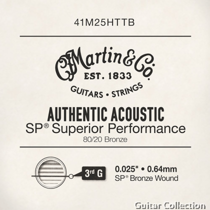 Martin 41M25HTTB M25 Authentic Acoustic 80/20 Bronze (Single String)